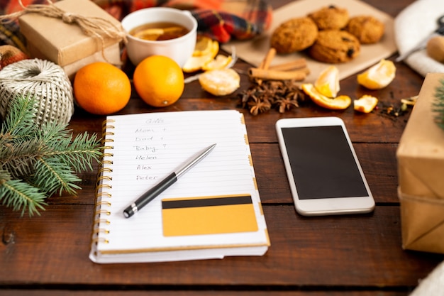 contact desk and phone